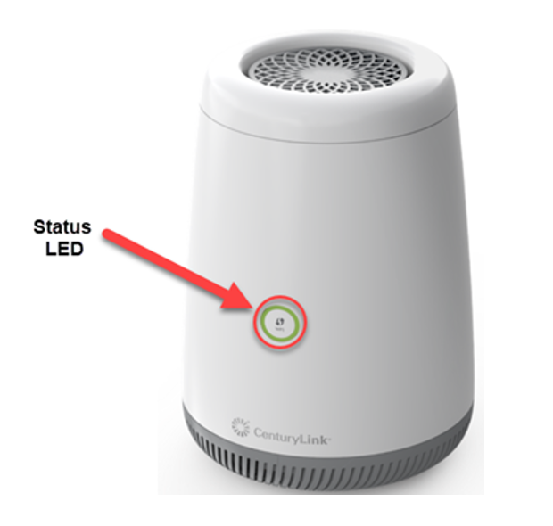 C4000 modem showing green status light