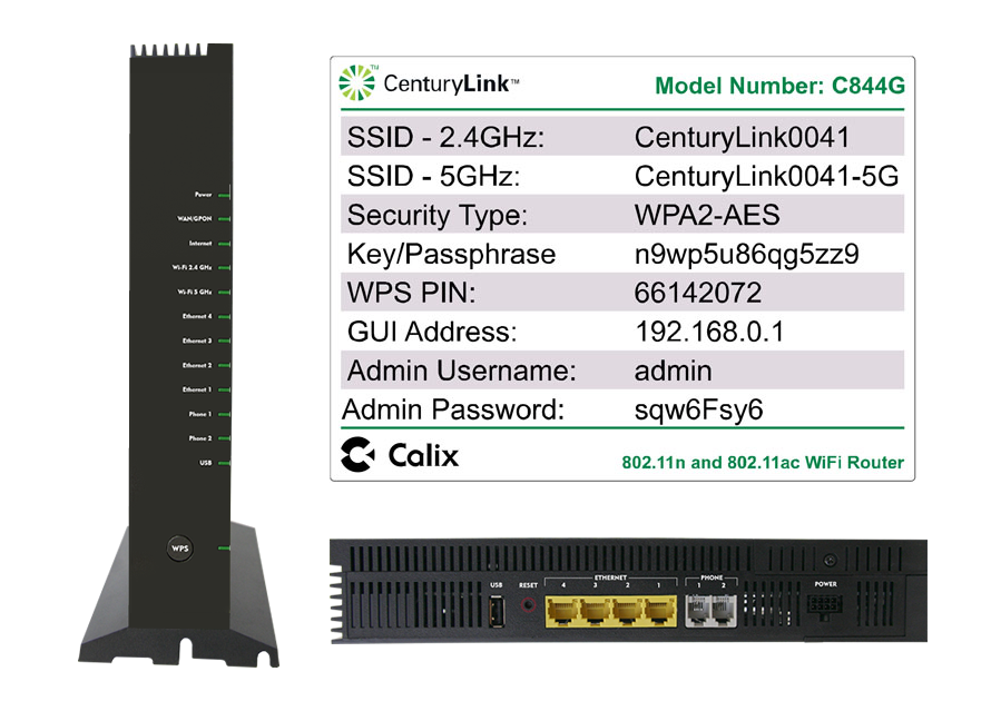 C844G Modem User Guide Quantum Fiber