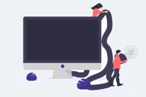 Ilustración de transmisión de TV