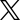 Logotipo de X negro