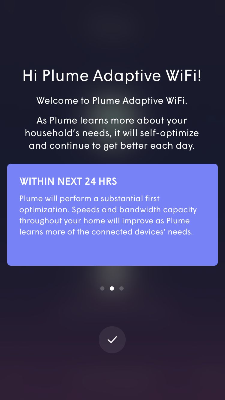 360 WiFi setup app, optimize screen 2