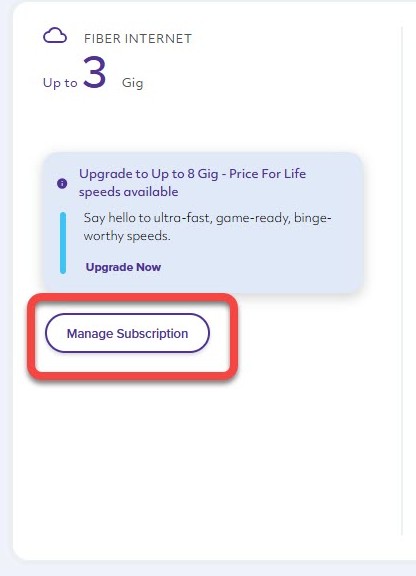 Cancela tu suscripción desde la página de inicio de la cuenta