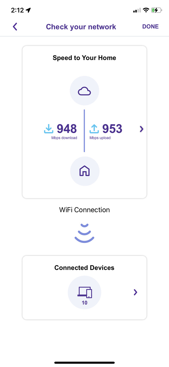 App screenshot, speed to your home screen