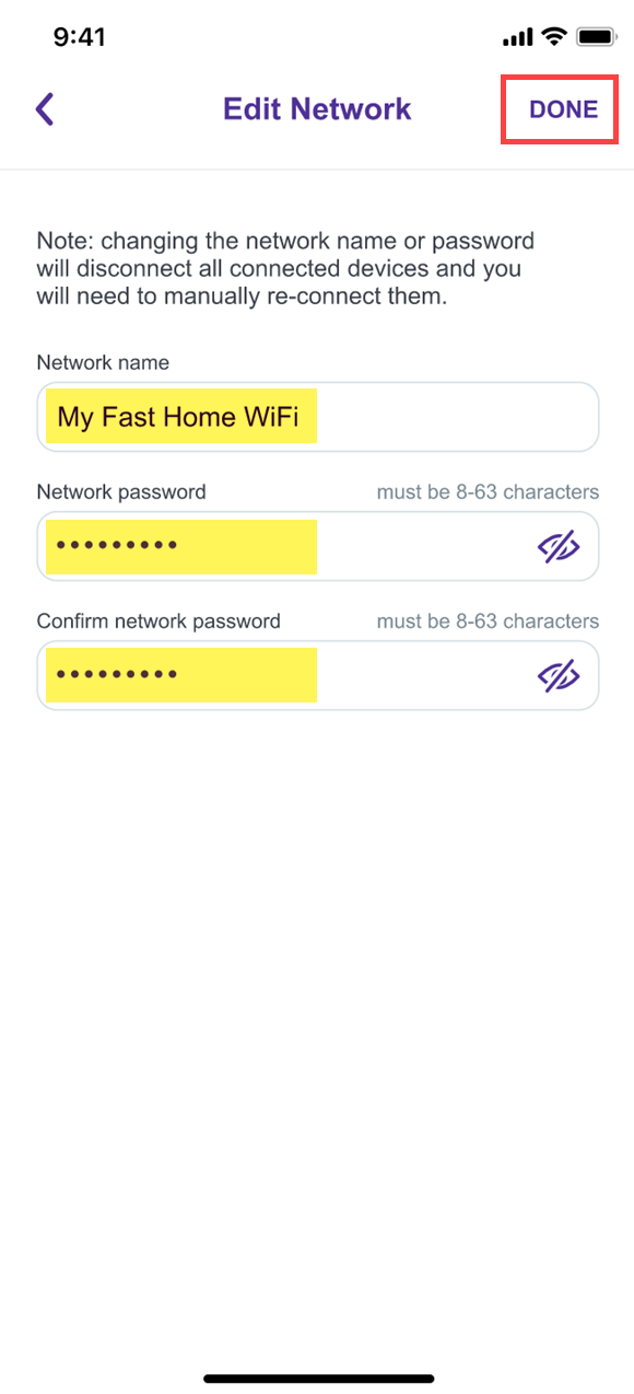 how to change password of act fibernet wifi