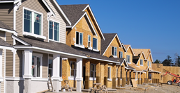 Homes under construction Homes under construction