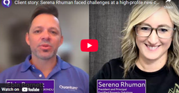 Client Story: Serena Rhuman faced challenges at a new, high-profile new community Client Story: Serena Rhuman faced challenges at a new, high-profile new community